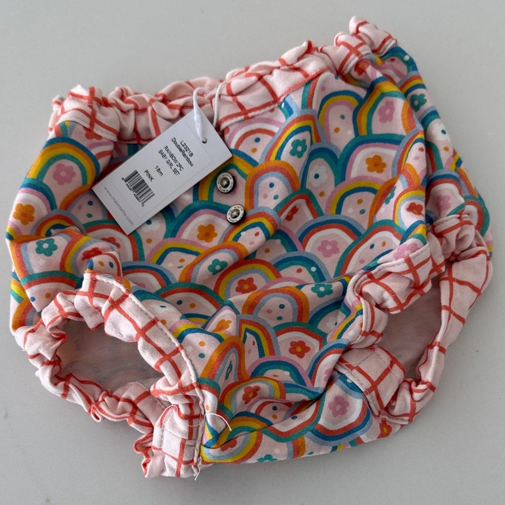 Colorful Rainbow Baby Diaper Cover